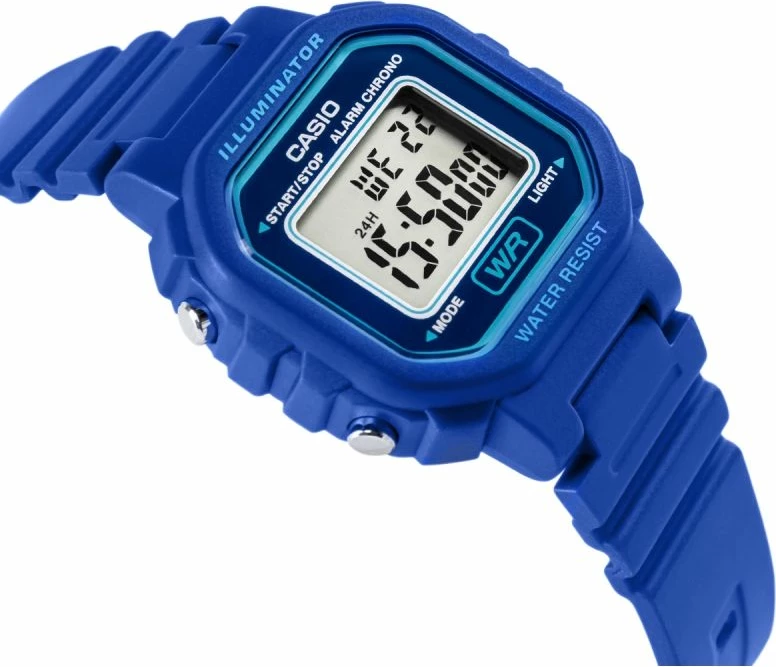Orë dore unisex Casio LA-20WH-2AEF, kaltër, me kuti