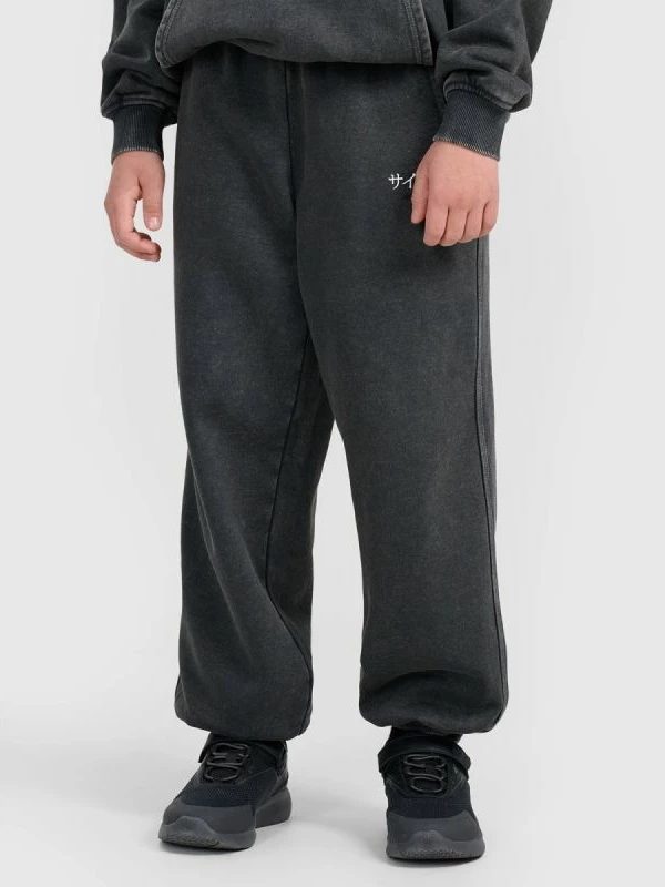 Pantallona sportive për djem 4F, të zeza