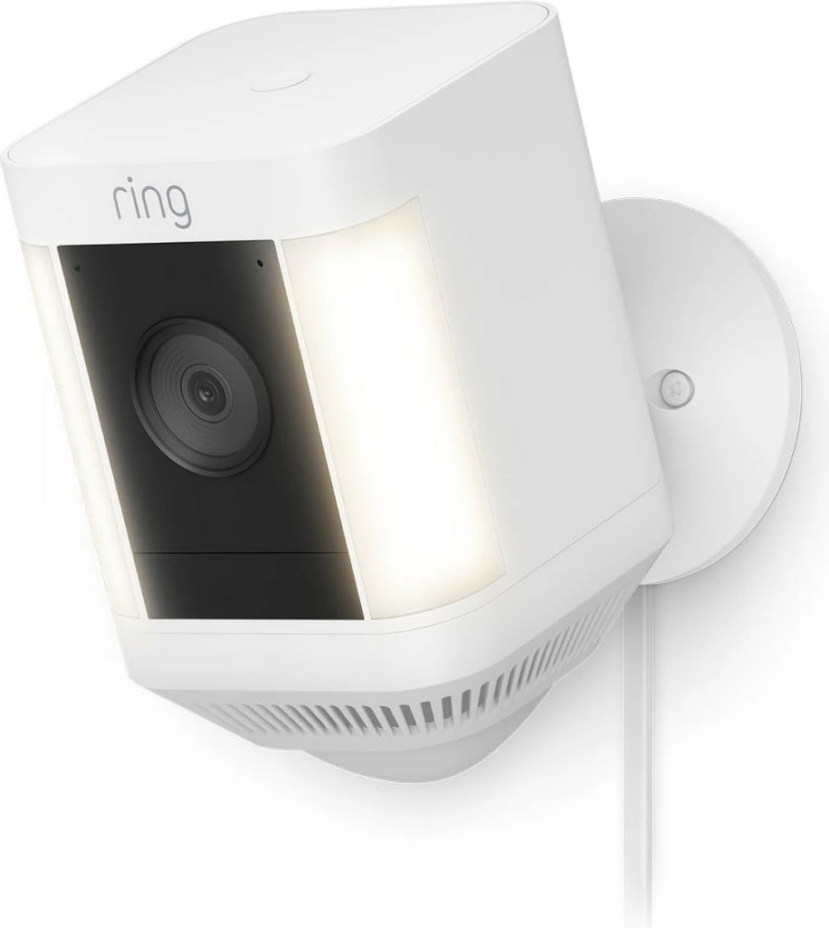 Kamerë sigurie IP Amazon Ring Spotlight Cam Plus, Wireless, Montim tavan/mur, Bardhë