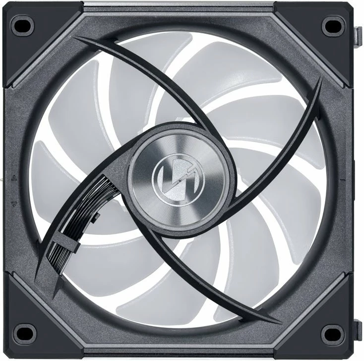 Ventilator PC Lian Li UNI FAN SL-INF 120 Reverse Blade PWM ARGB 120mm 3-pack (12RSLIN3B), i zi/gri, paketë 3 copë