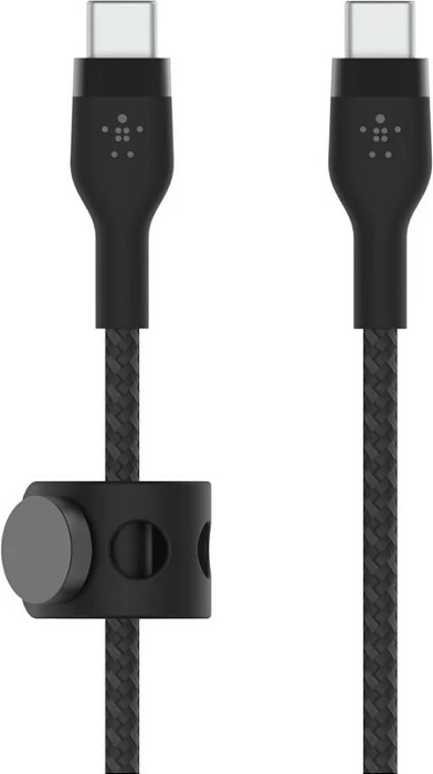 Kabllo karikimi Belkin BOOST↑CHARGE PRO Flex, USB-C në USB-C, 2 m, USB PD, e zezë