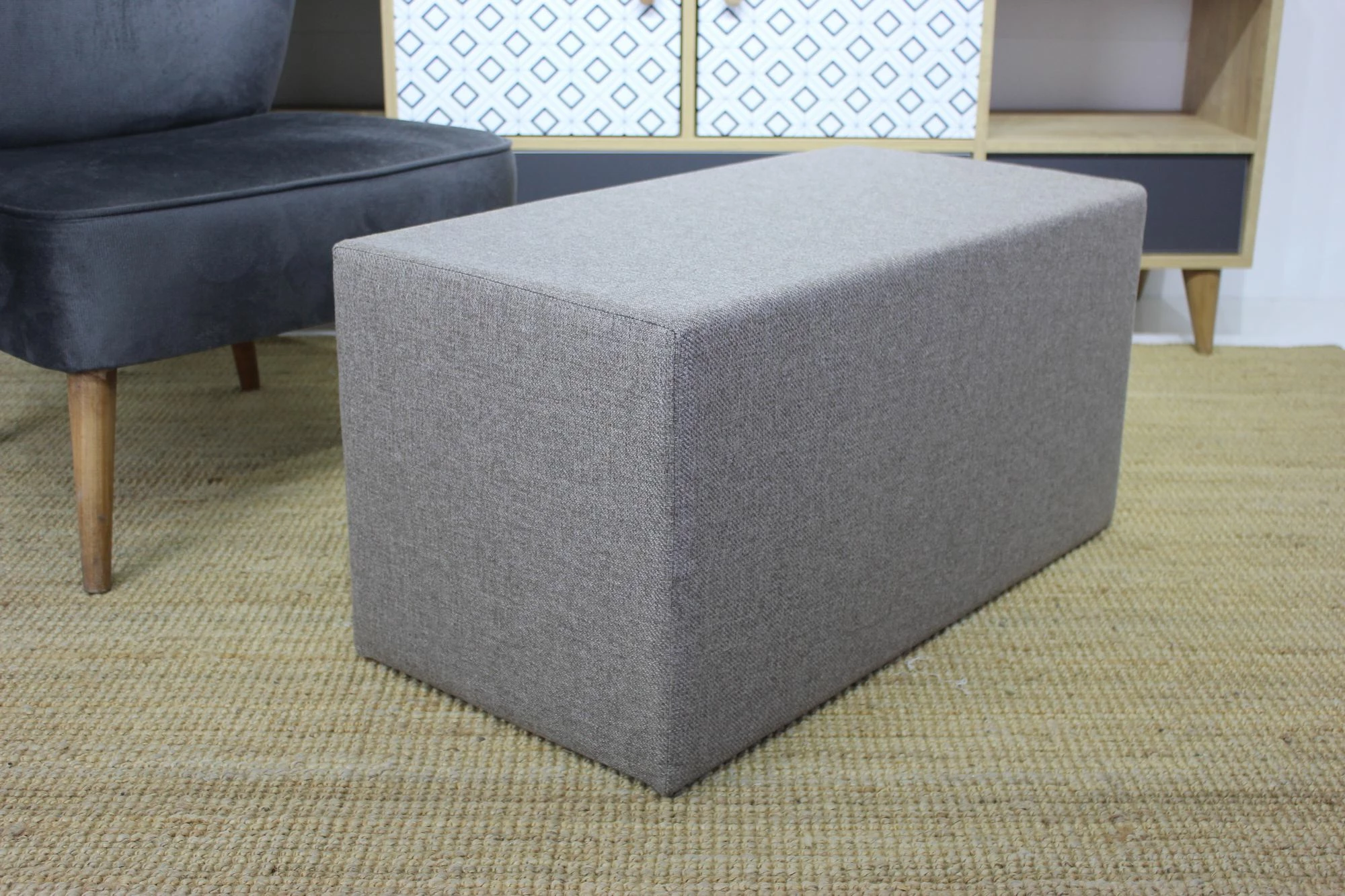 Puf i gjatë Tuffet Atelier del Sofa, ngjyrë kafe