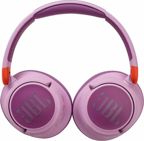 Kufje Bluetooth për fëmijë JBL JR460NC, ANC, limit volumit 85 dB, 20/30 orë bateri, rozë