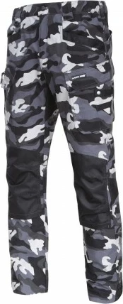 Pantallona pune LAHTI PRO L4051404 Slim Fit XL, rip-stop, 12 xhepa, kamuflazh zi-gri