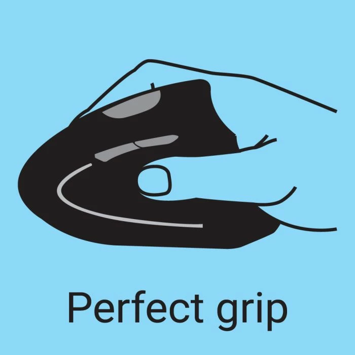 Maus vertikal me kabllo SANDBERG 630-14, ergonomik, USB-A, 6 butona, 800-2400 DPI, kabllo 1.5 m, i zi