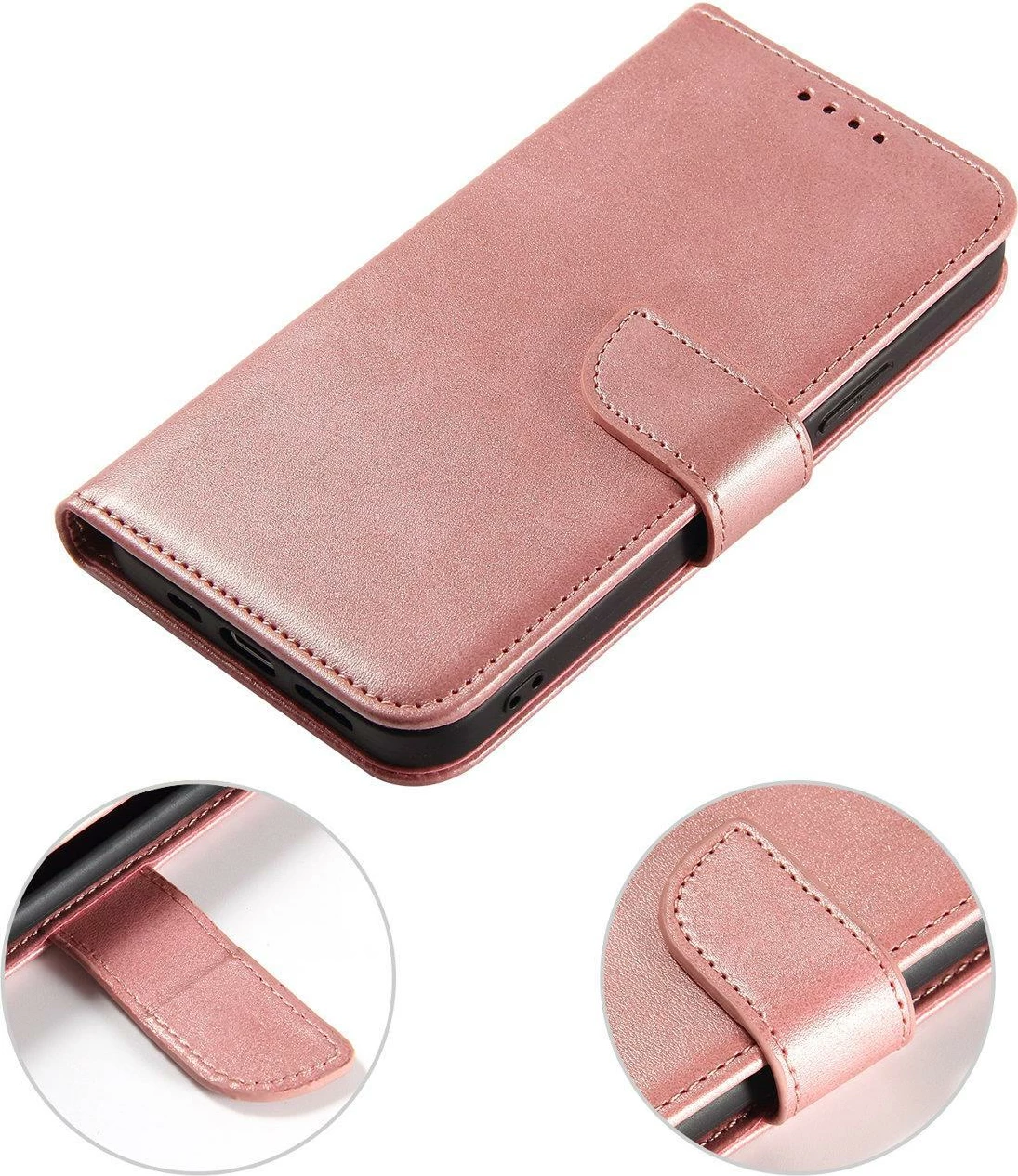 Mbështjellës magnetik Hurtel për Xiaomi Redmi Note 12 5G / Poco X5 5G, flip, portofol, rozë