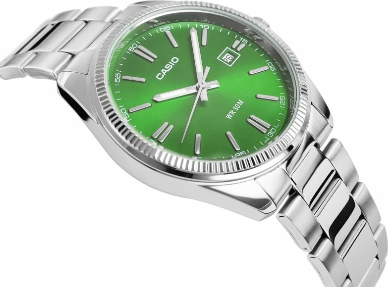 Orë dore për meshkuj CASIO MTP-1302PD-3AVEF, argjendtë, me kuti