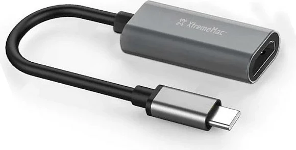 Adapter XTREMEMAC XWH-ACH1-13 USB-C në HDMI, 4K 30Hz, alumini, gri