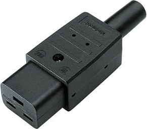 Lidhës rryme Bachmann 915.174, IEC C19, 16A 250V, i zi