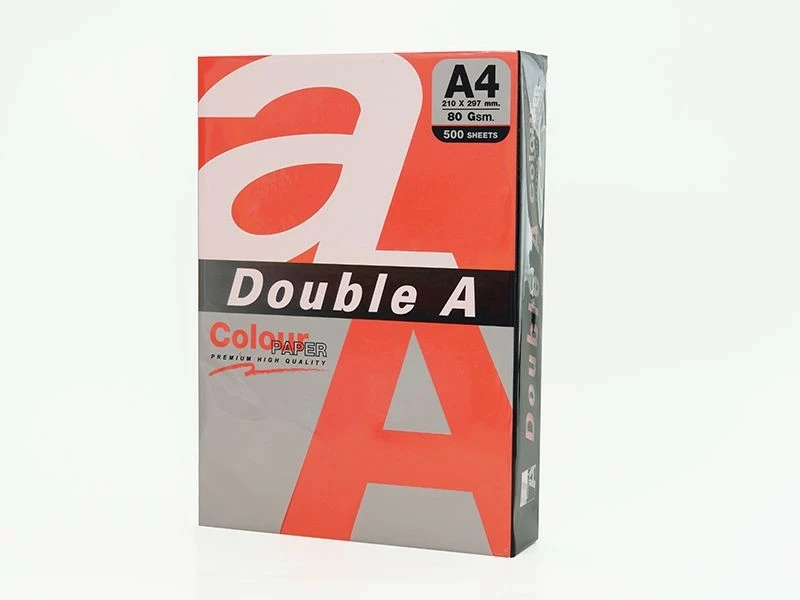 Double A Leter Me Ngjyre A4 80Gr Red 25Fl