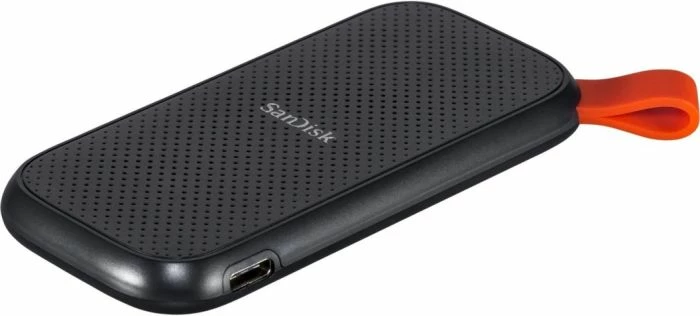 SSD ekstern portativ SanDisk SDSSDE30-1T00-G26 1TB USB-C USB 3.2 Gen 2 800MB/s, set me kabllo USB-C në USB-A, i zi
