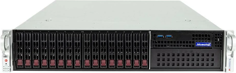 Server rack bluechip SERVERline R42201s, AMD EPYC 7313P, 32GB RAM, 2x480GB SSD, TPM-Modul