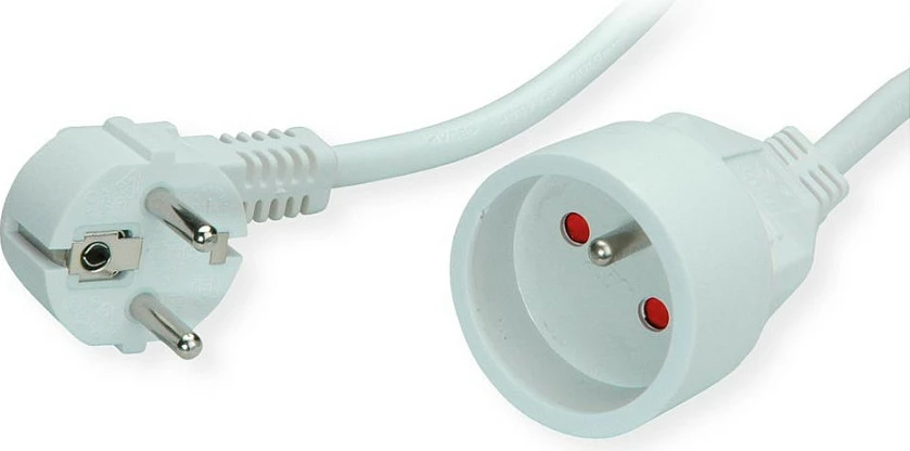 Kabllo zgjatëse rryme VALUE 19.99.1173, 3 m, CEE 7/7, 16A, 230V, e bardhë