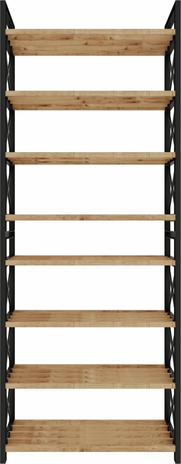 Raft multifunksional, ngjyrë e zezë, Skye Decor, plastikë, 46x128x18 cm