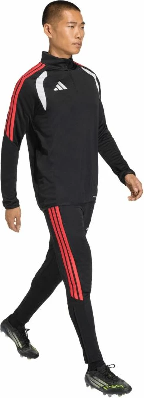 Pantallona sportive për meshkuj adidas, të zeza e të kuqe [Madhësia: XL]