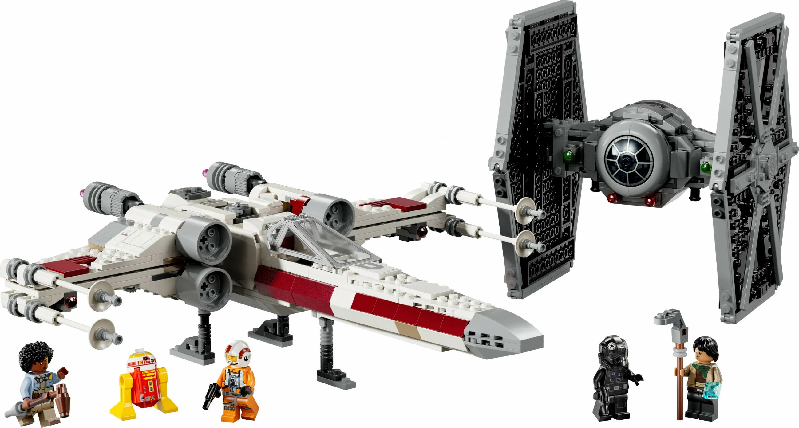 Set ndërtimi LEGO TIE Fighter & X-Wing Mash-up, 1063 copë, shumëngjyrësh