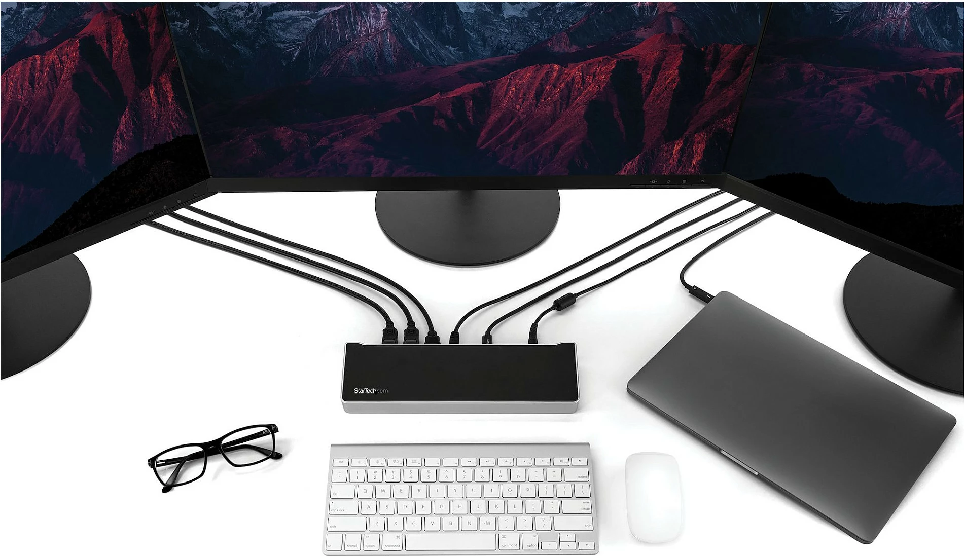 Docking station USB-C StarTech DK30CH2DEPUE, 3x 4K, 100W Power Delivery, 5x USB 3.0, Gigabit LAN, e zezë dhe argjendtë