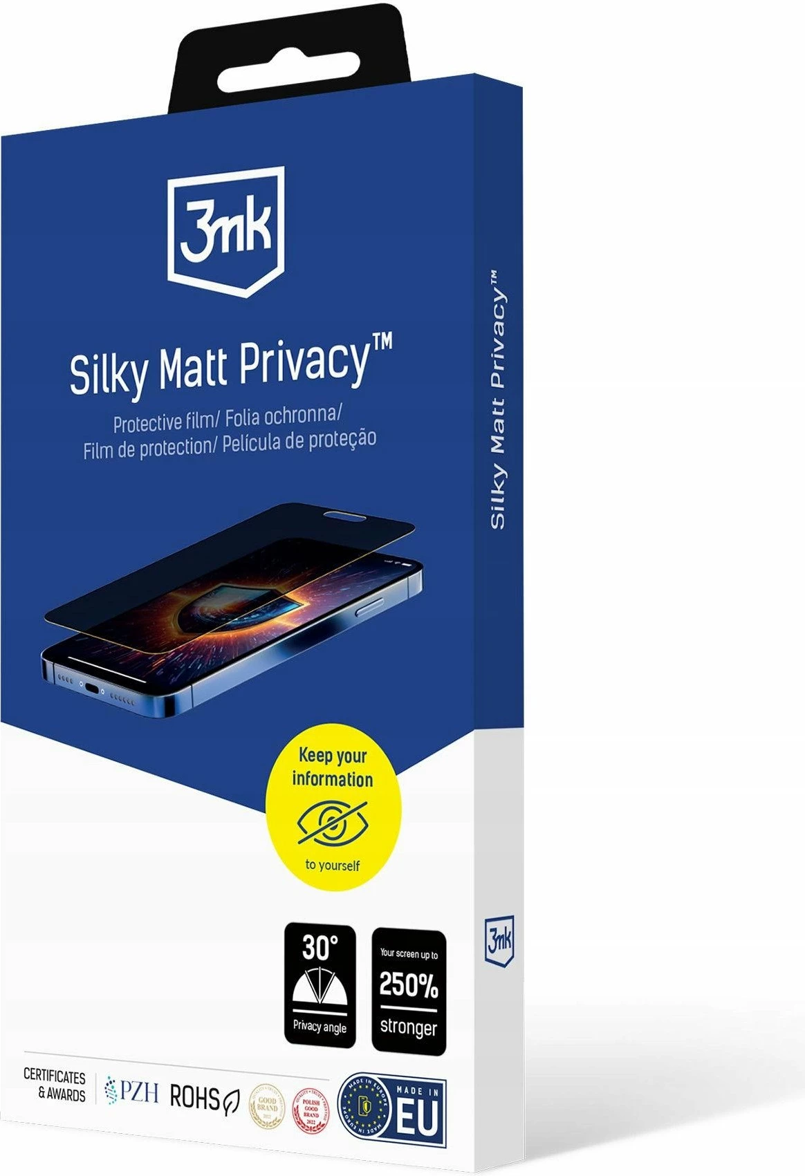 Folie mbrojtëse privacy matte 3MK Silky Matt Privacy për Ulefone Armor 27T Pro