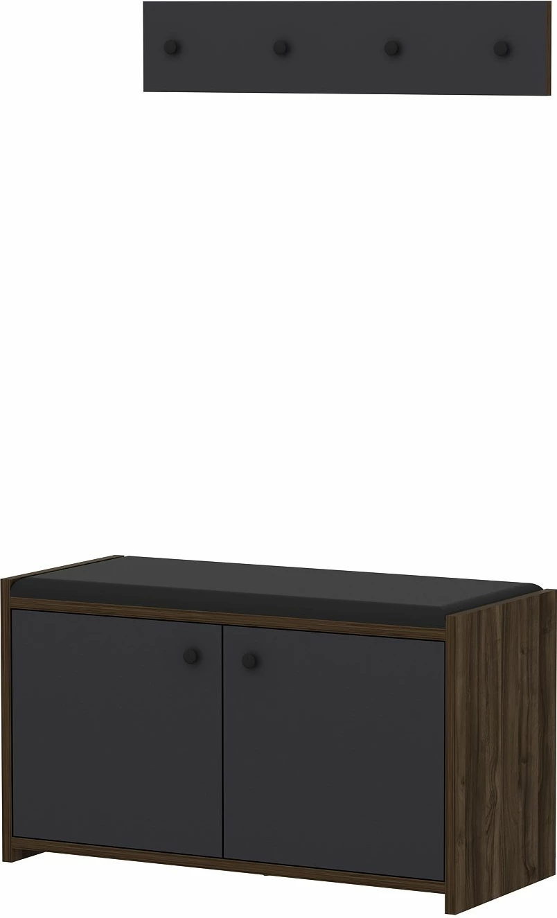 Dollap këpucësh Hanah Home, Zen, antracit