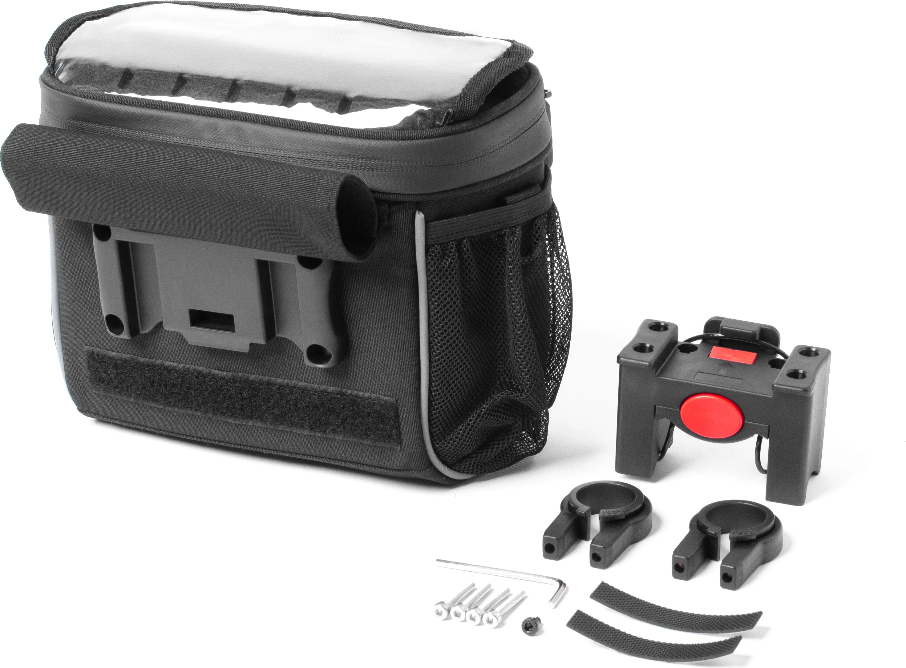 Çantë timoni/shpatulle për biçikletë Wozinsky WBHBB-01, 4L, e zezë