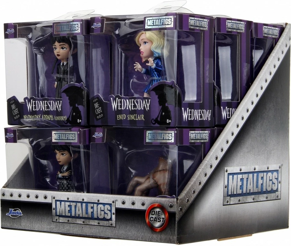 Figurë metalike JADA TOYS Wednesday, 6.5 cm, 4 lloje të ndryshme