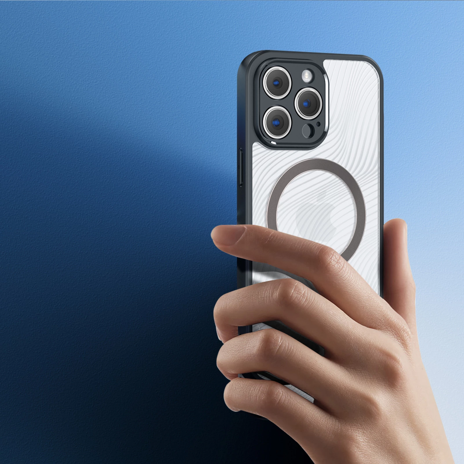 Mbështjellës i blinduar Dux Ducis Aimo Mag për iPhone 14 Pro, MagSafe, zi