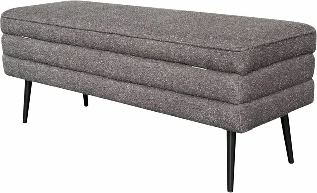 Shtol me hapësirë për ruajtje, ngjyrë gri, 110x40x44