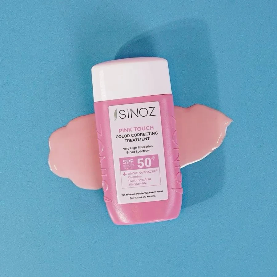 Krem kunder diellit Pink Touch Color Correcting Treatment SPF 50+