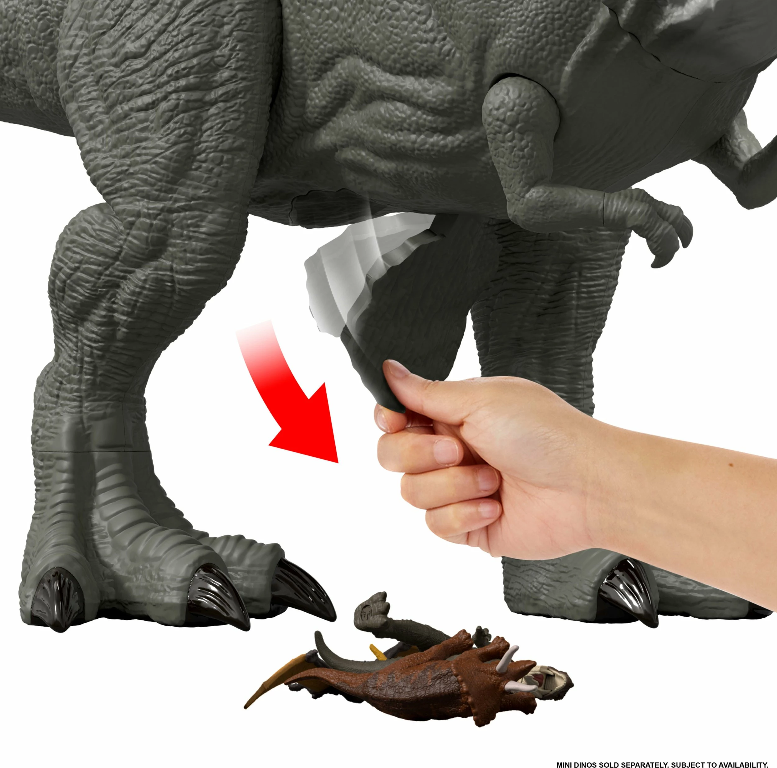 Figurinë dinosauri Mattel Jurassic World Rebirth Colossal Tyrannosaurus 99 cm (JGB52), gri