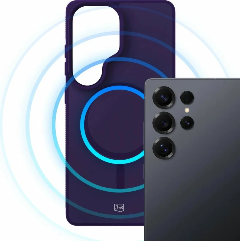 Kapak telefoni 3mk Smoke MagCase Samsung Galaxy S25 Ultra, vjollcë-transparente