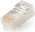 Prizë rrjeti RJ45 FTP Gembird PLUG5SP/100, komplet 100 copë, e mbrojtur, për kabllo kategori 5e