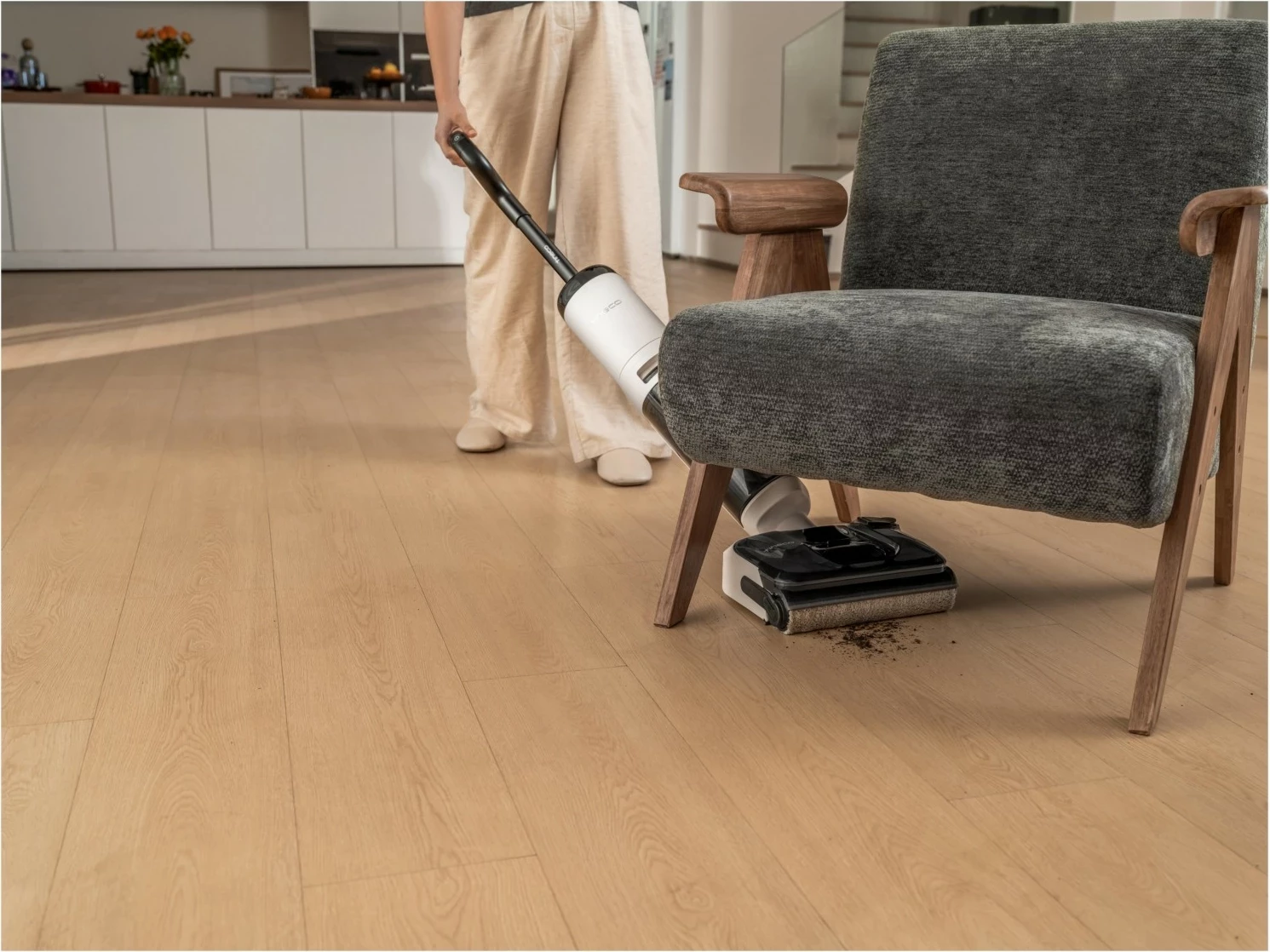 Fshesë me ujë dhe tharje Tineco Floor One S5 Max, bardhë