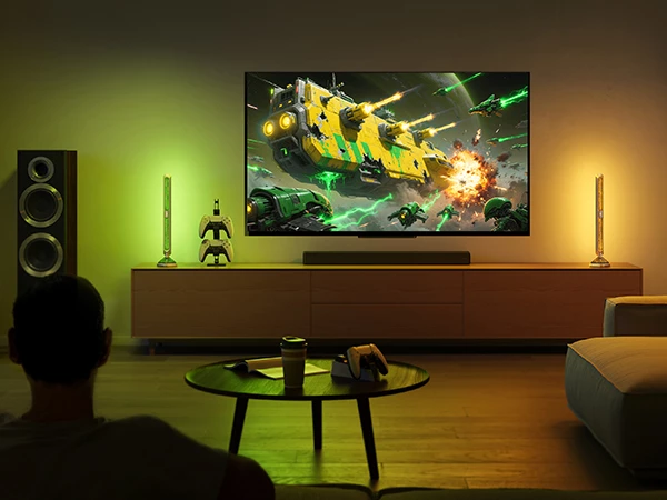 Set shufra ndriçimi smart gaming Govee Smart Gaming Lights Pro RGBIC Wi‑Fi/Bluetooth Matter 2 copë