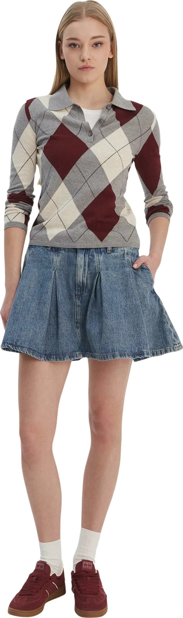Fund i shkurtë për femra Tommy Hilfiger Jeans DW0DW21992, denim [Madhësia: W27]