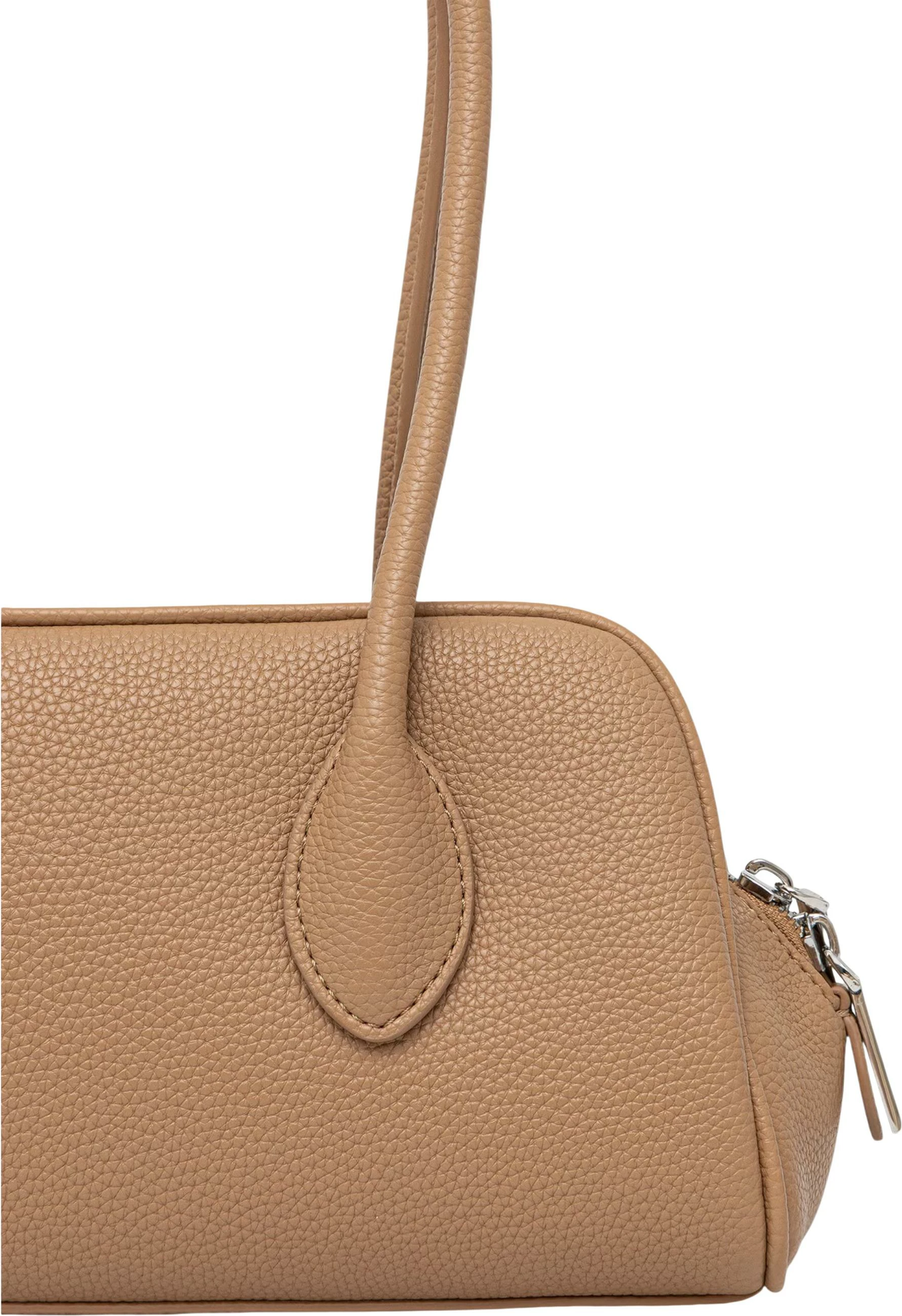 Çantë supi për femra Calvin Klein Emblem Trio Pebble LV04F3743G, bezhë e çelët