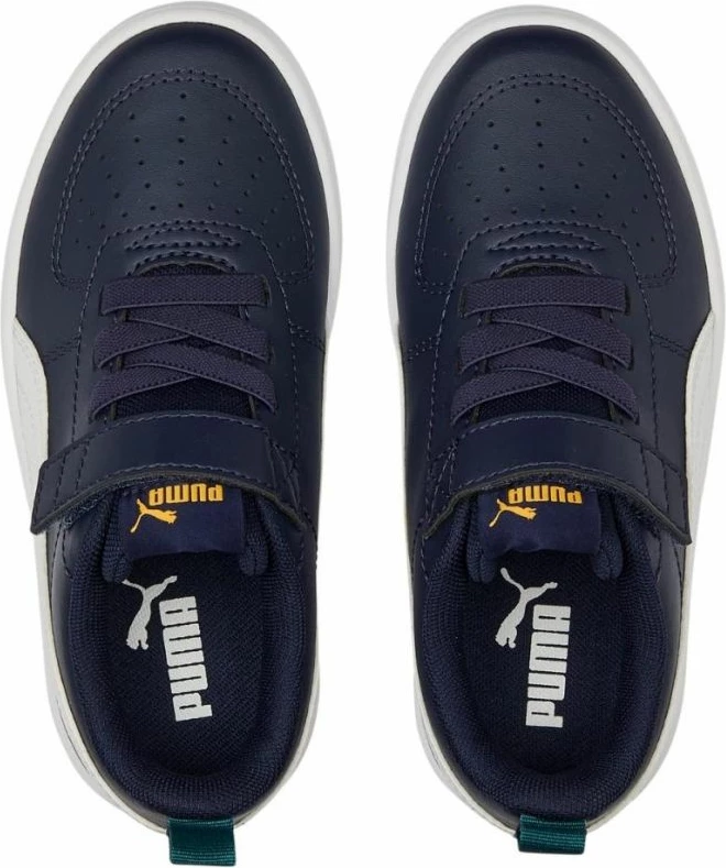 Atlete për fëmijë Puma, të bardha dhe blu deti