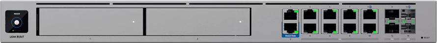 Gateway/Router Ubiquiti UniFi UDM-Beast-EU Dream Machine Beast, 16GB RAM Memorje, 128GB SSD, 1U, 10Gbps, gri