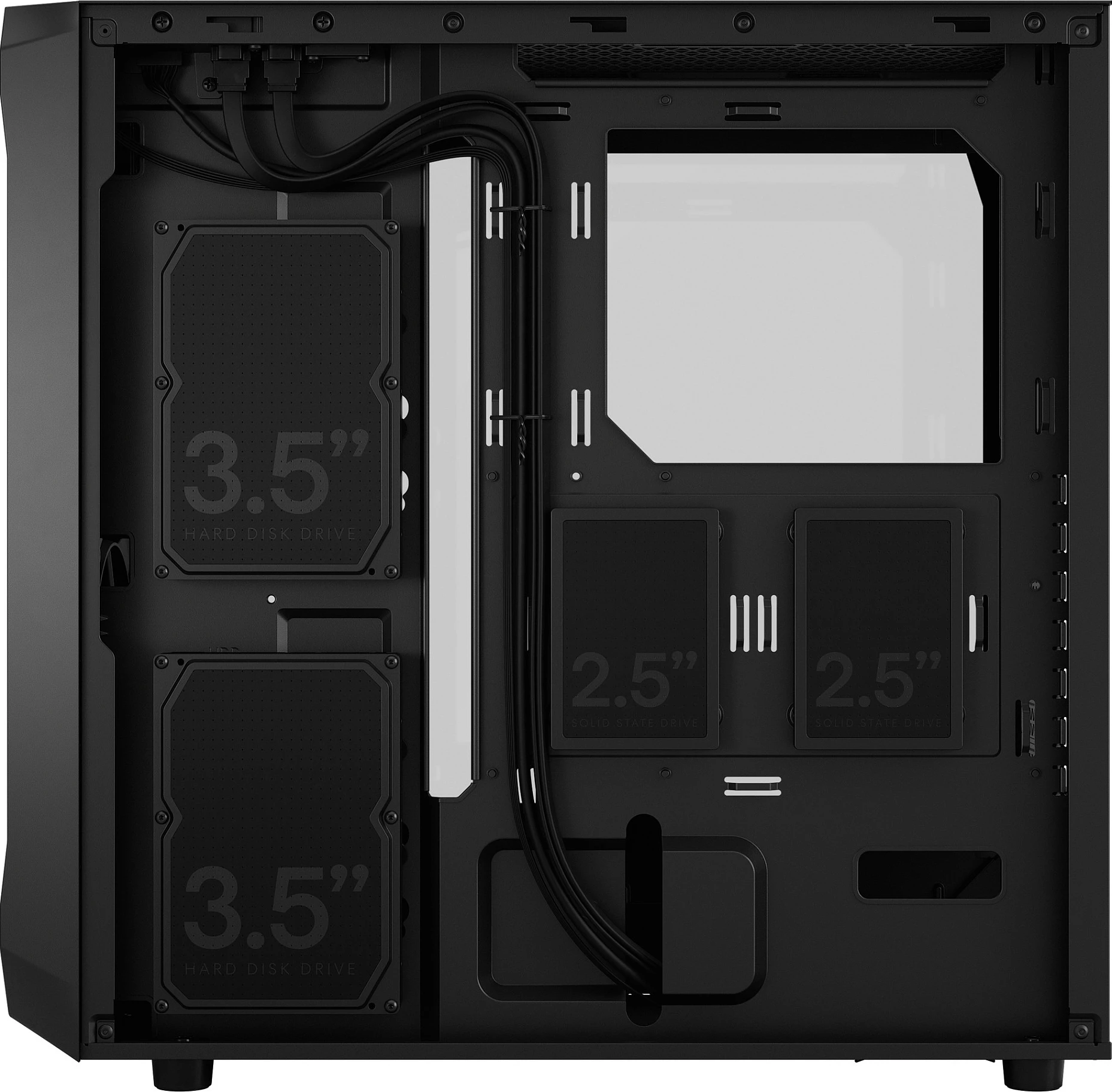 Kasë Fractal Design Focus 2, ATX, micro ATX, Mini-ITX, e zezë
