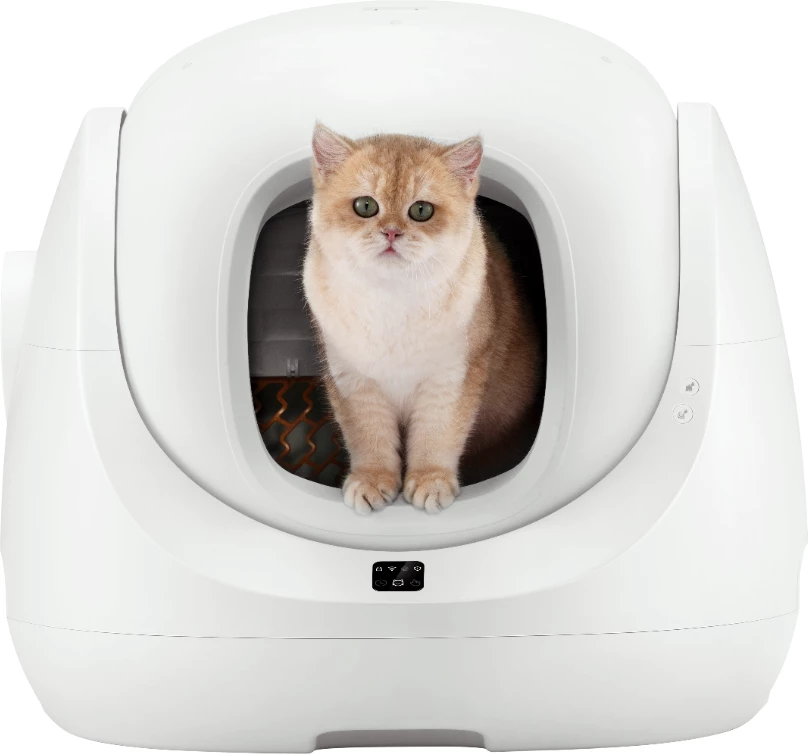 Kuti inteligjente vetëpastruese për rërë mace Catlink Baymax, WiFi, 7 L, e bardhë