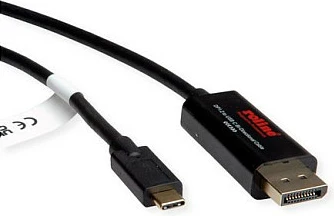 Kabllo ROLINE 11.04.5958 USB-C në DisplayPort, 2 m, 4K@60Hz, e zezë
