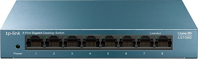 Switch TP-Link LiteWave LS108G, 8 porte, Gigabit Ethernet, Blu