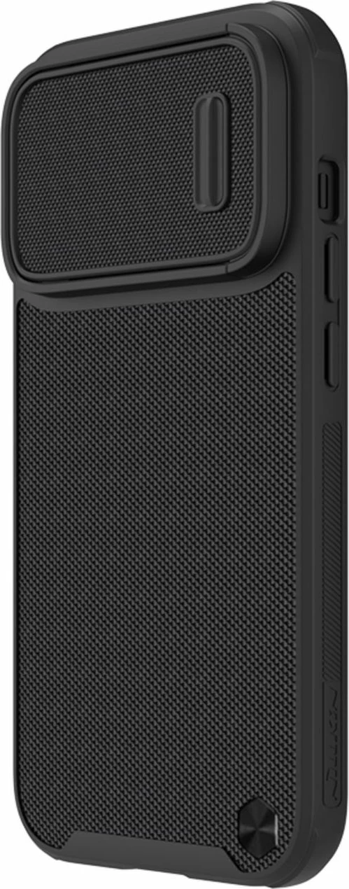 Mbështjellës Nillkin Textured S Case për iPhone 14 Pro, me kapak kamere, e zezë