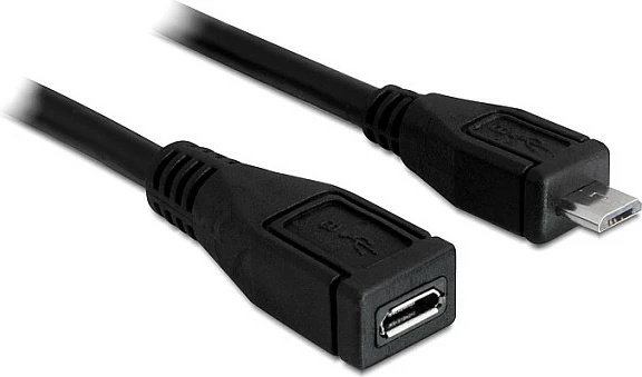 Kabllo zgjatëse Micro-USB DeLOCK 83248, 1 m, USB 2.0, e zezë