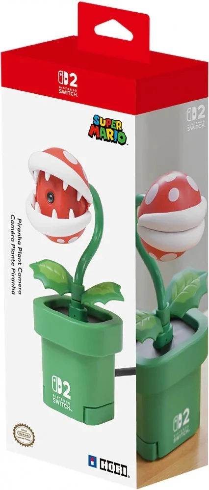 Kamerë USB-C Hori Piranha Plant (Super Mario) për Nintendo Switch 2, gjelbër/kuqe