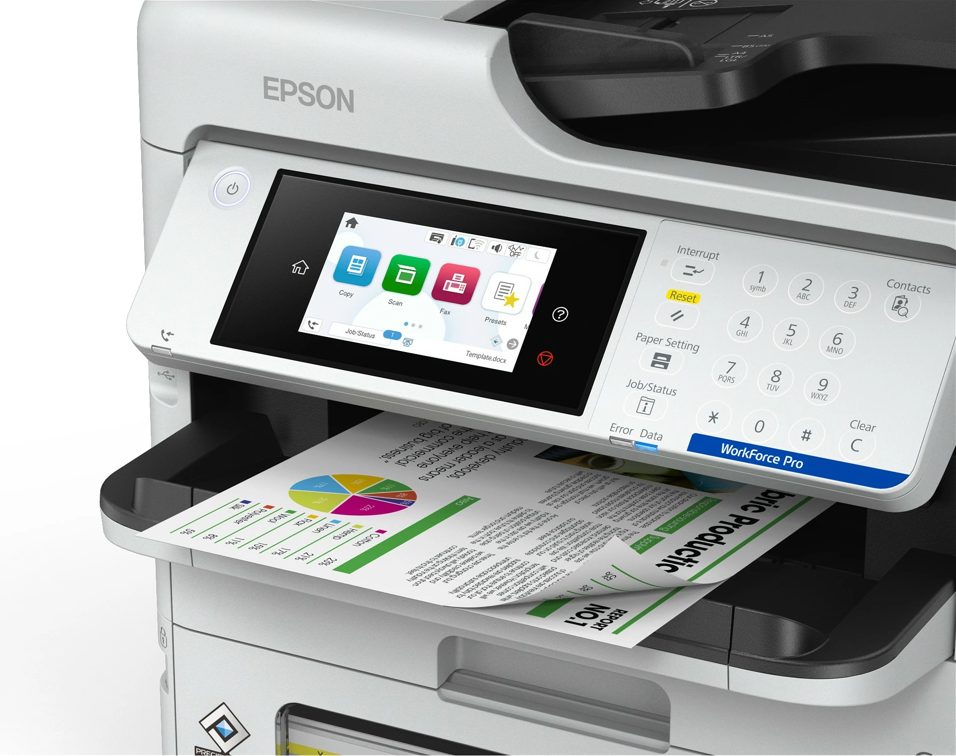Printer multifunksional Epson WorkForce Pro EM-C800RDWF, inkjet, A4, i bardhë