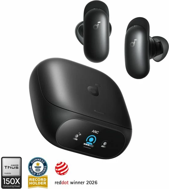 Kufje wireless Anker Soundcore Liberty 5 Pro, të zeza