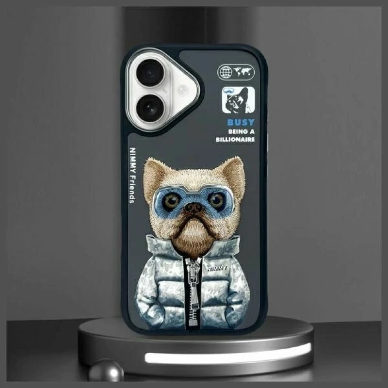 Kutia për iPhone Nimmy Cool&Cute 2.0 Dog, e zezë