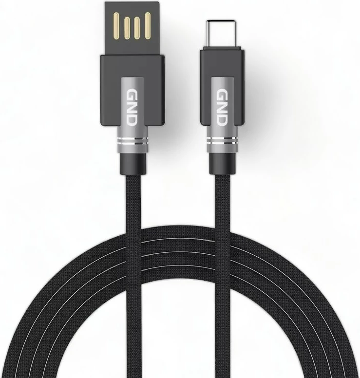 Kabllo USB Gnd Cable USB/USB-C, 1m, braided