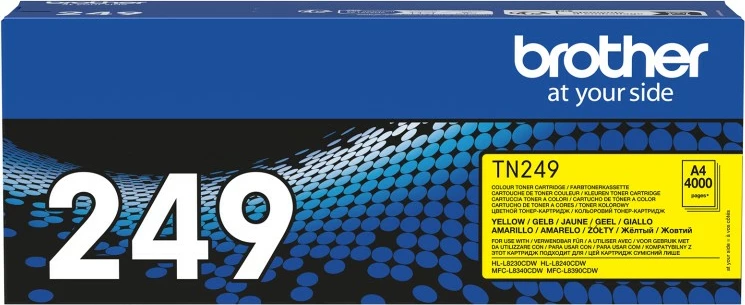 Toner Brother TN-249Y, 4000 faqe, Verdhë, 1 copë