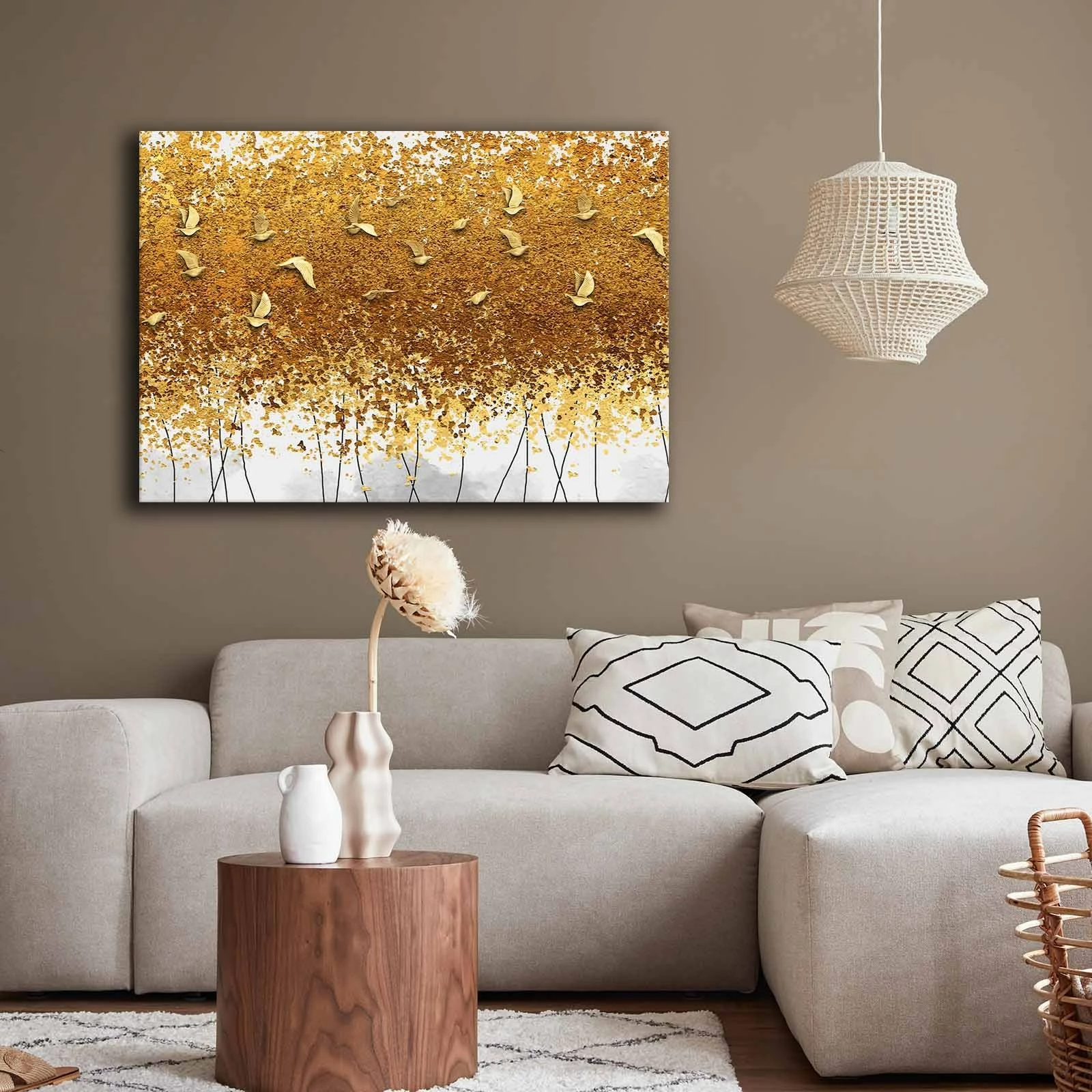 Pikturë dekorative në kanavacë Wallity, 70100GSC-016, shumëngjyrëshe, 70x100cm